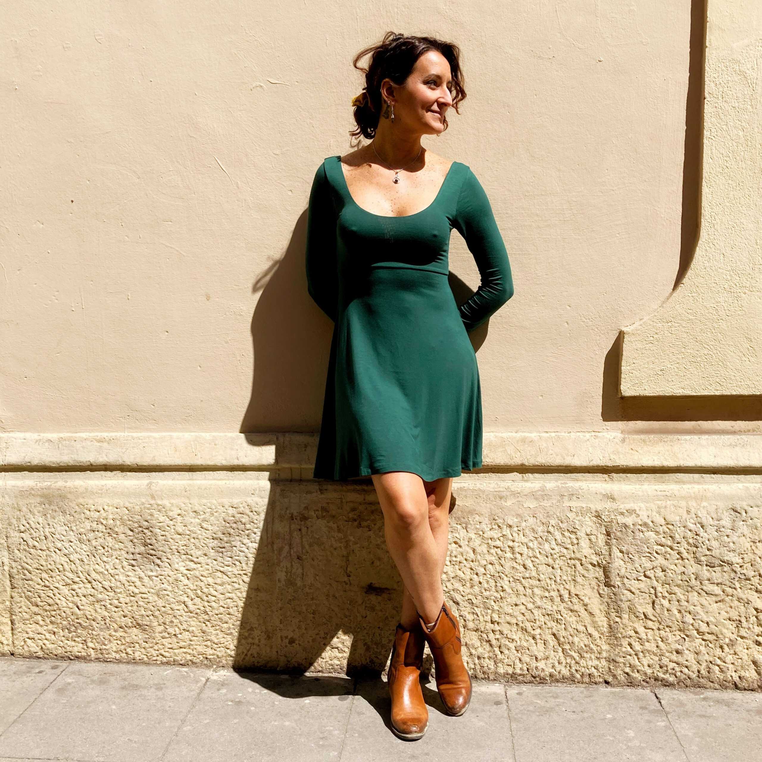 Vestido Bailarina mangas largas - Imagen 3