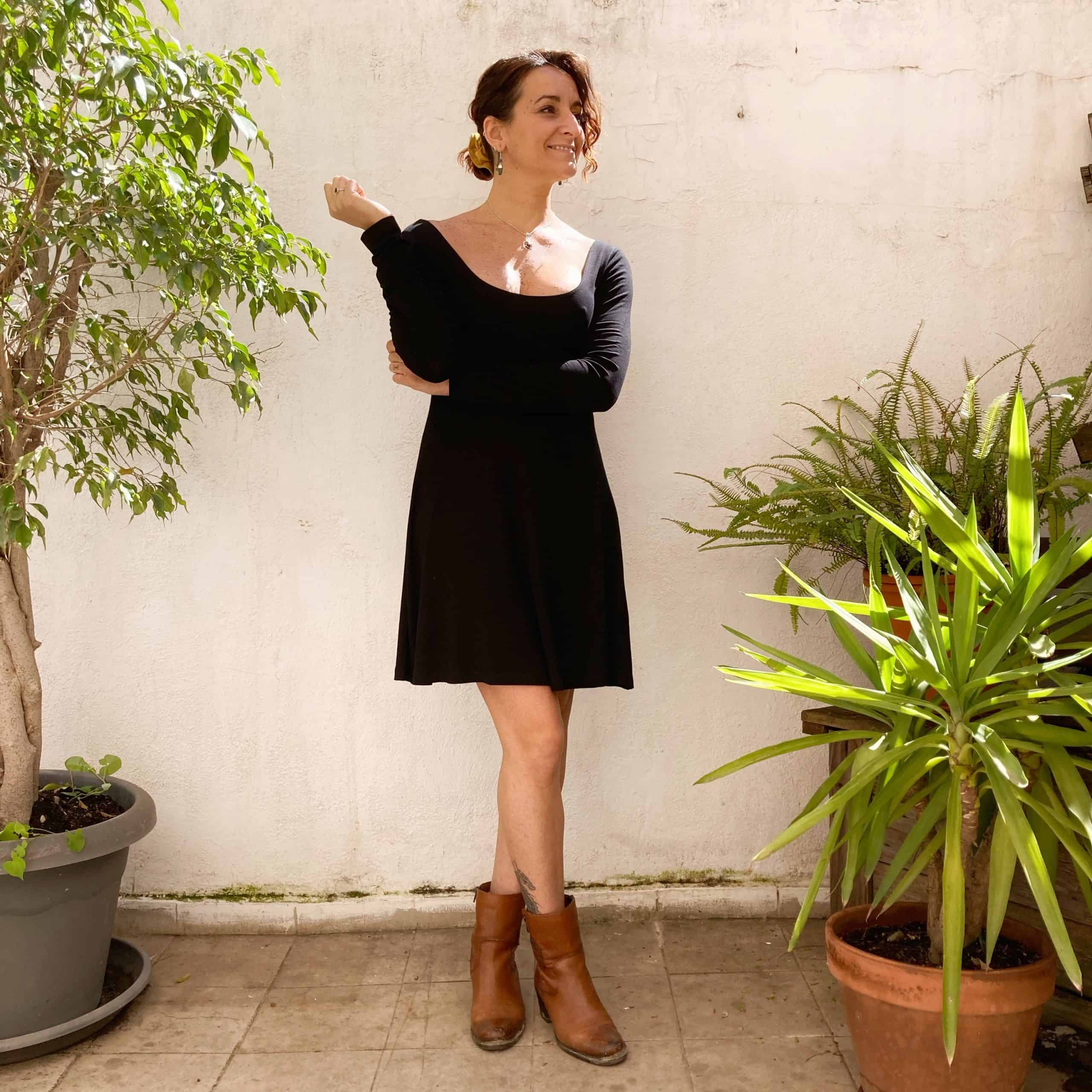 Vestido Bailarina mangas largas - Imagen 2