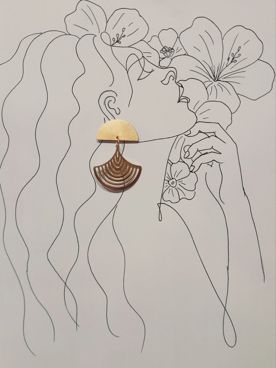 Pendientes semicírculo